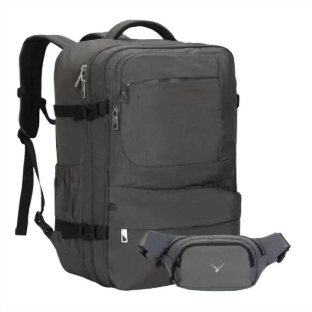 NEW HYNES EAGLE men's carry-on travel backpack luggage - 44l in grey